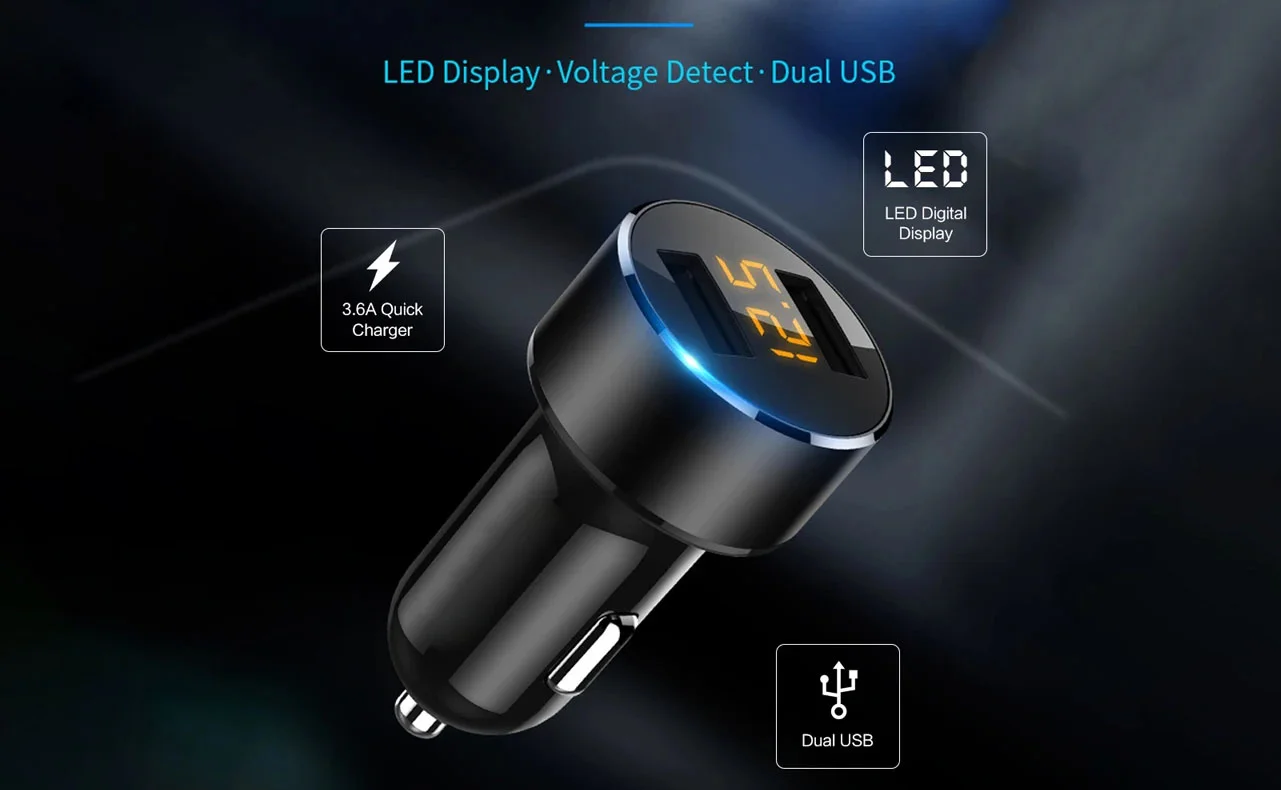 Compact Dual USB Car Charger
