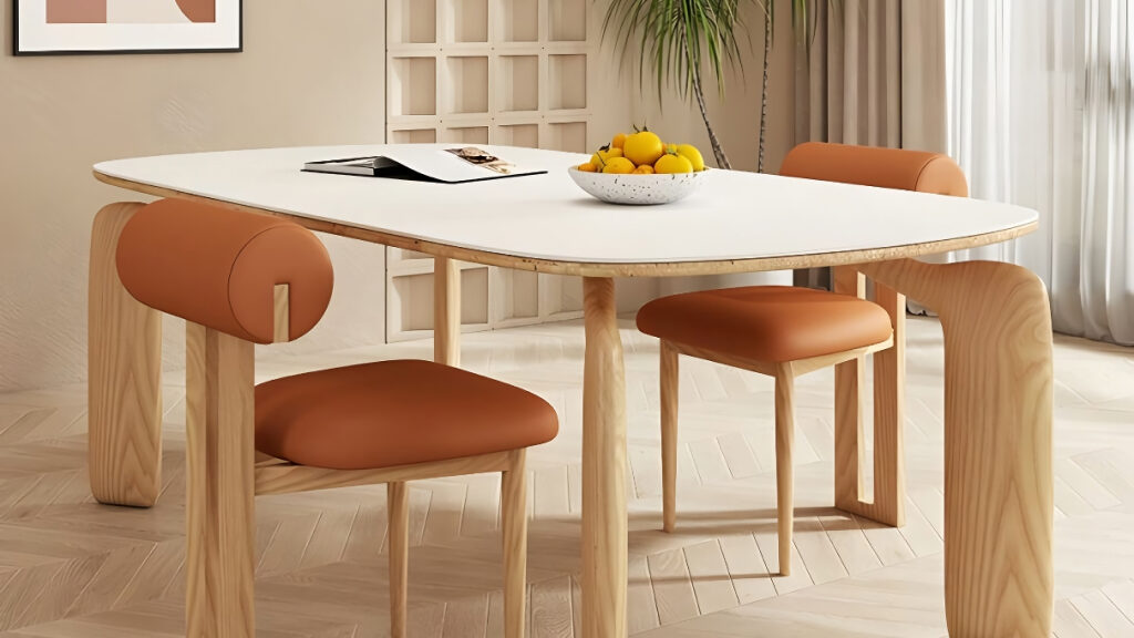 Modern Oval Wood Dining Table