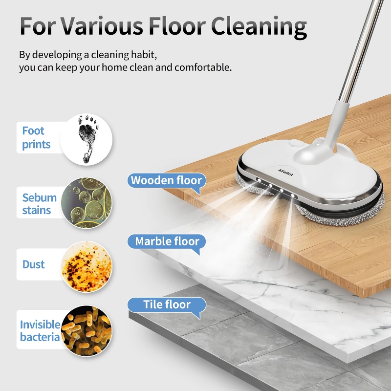 Eco-Friendly Cordless Electric Spin Mop