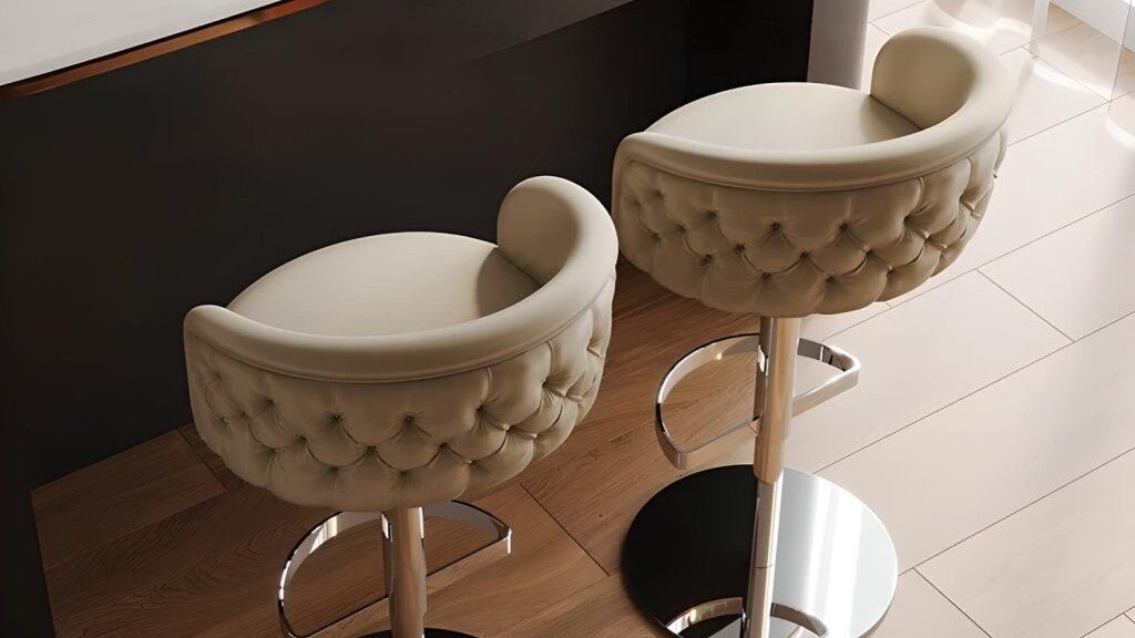 Modern Minimalist Swivel Bar Stool