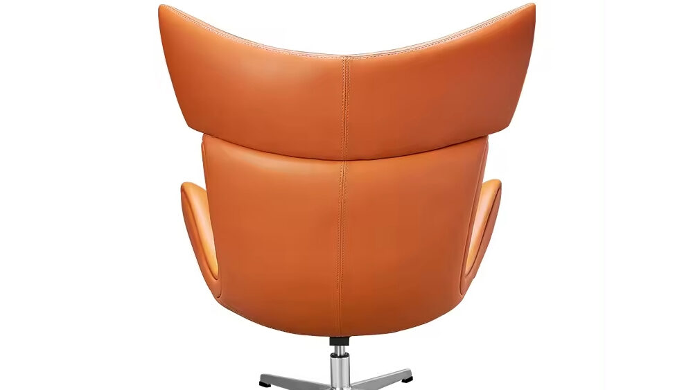 Leather Leisure Chair & Ottoman Set