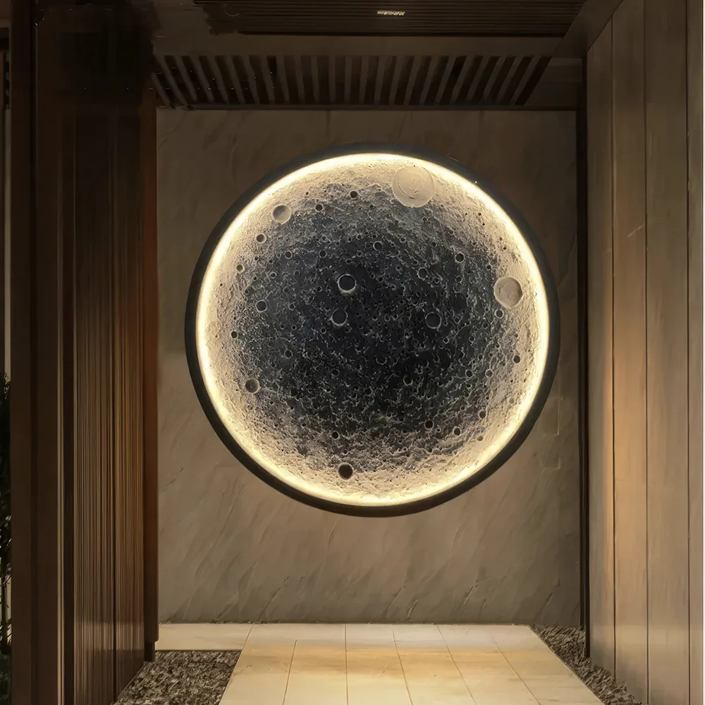 Lunar Glow 3D Relief Moon Wall Lamp