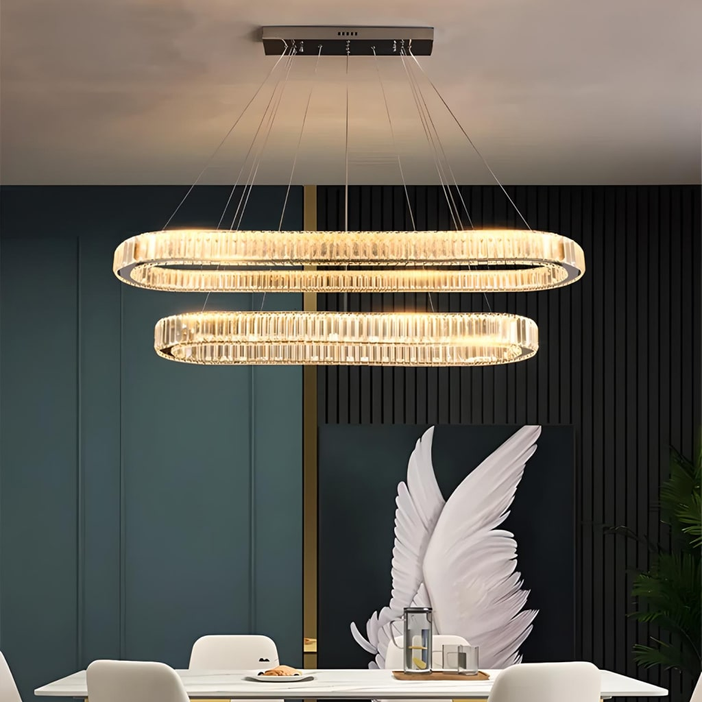 Contemporary LED Crystal Ceiling Pendant