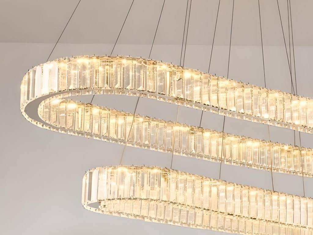 Contemporary LED Crystal Ceiling Pendant