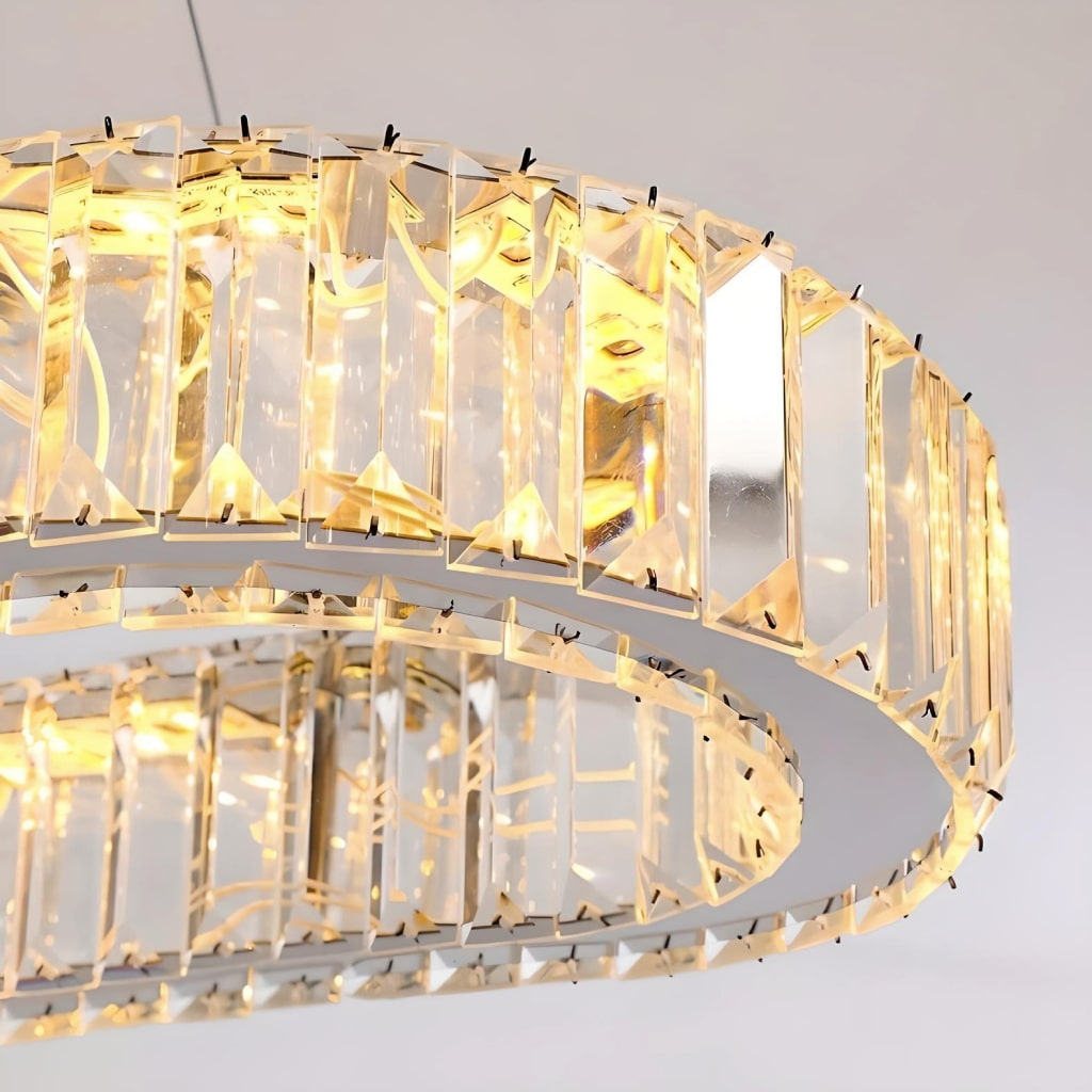 Contemporary LED Crystal Ceiling Pendant