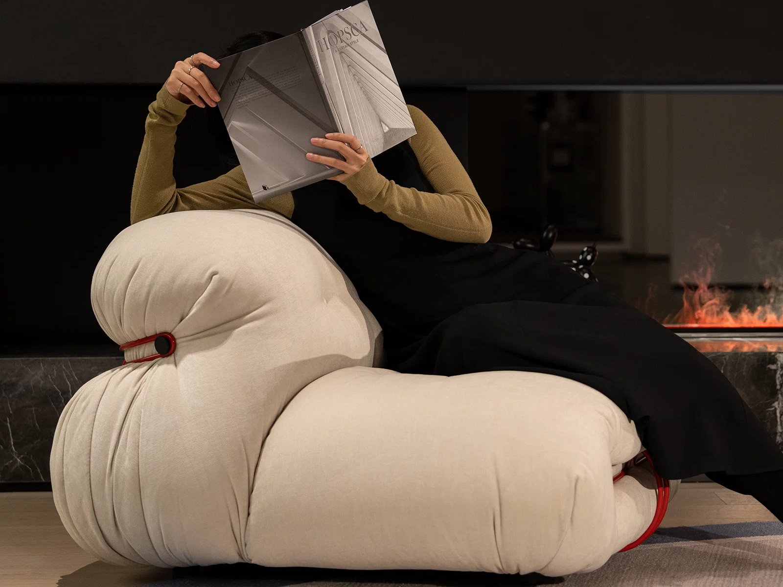 Modern Morocco Velvet Sofa Chair