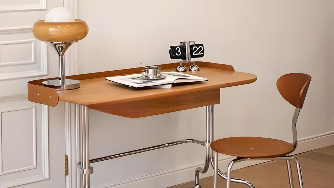 Multi-Purpose Stainless Steel Bauhaus Desk for Home and Office
