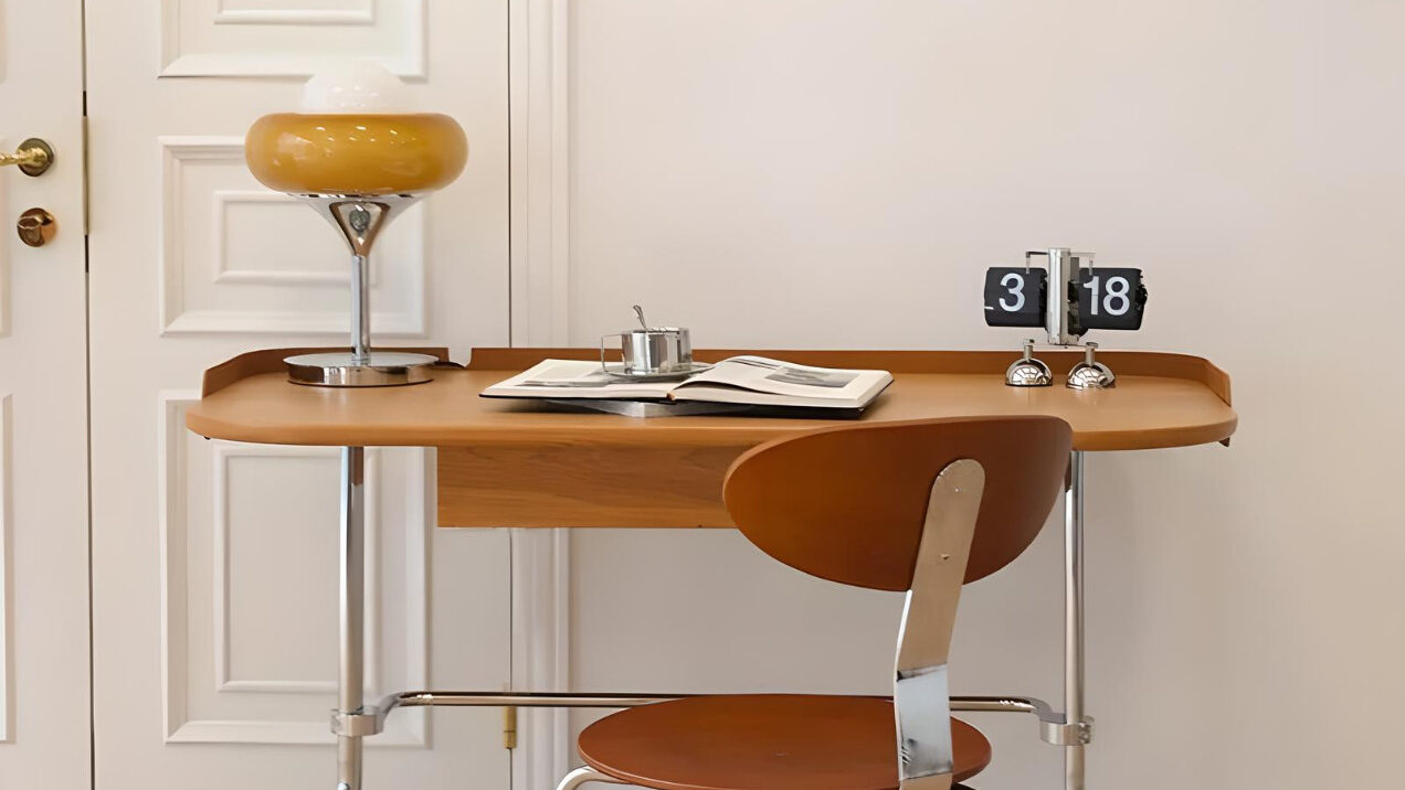 Multi-Purpose Stainless Steel Bauhaus Desk for Home and Office