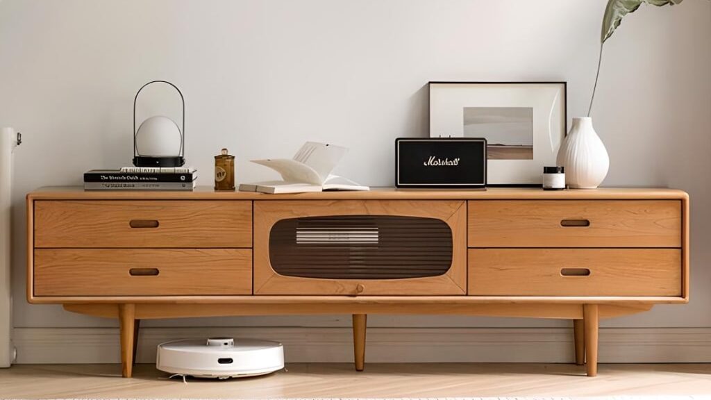 Modern Nordic Wooden TV Stand