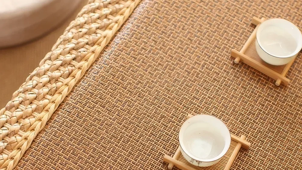 Minimalist Rattan Coffee Table for Modern Homes
